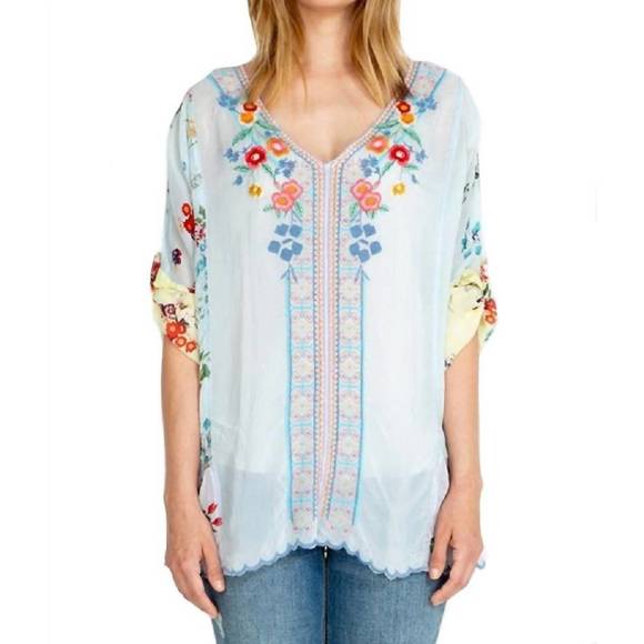 NEW JOHNNY WAS vervaine blouse in multi - Picture 1 of 3